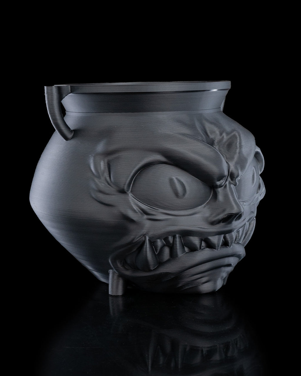 Angry Cauldron Candy Holder — halloween candy holder, view 6, 3D printed by Craft & Press