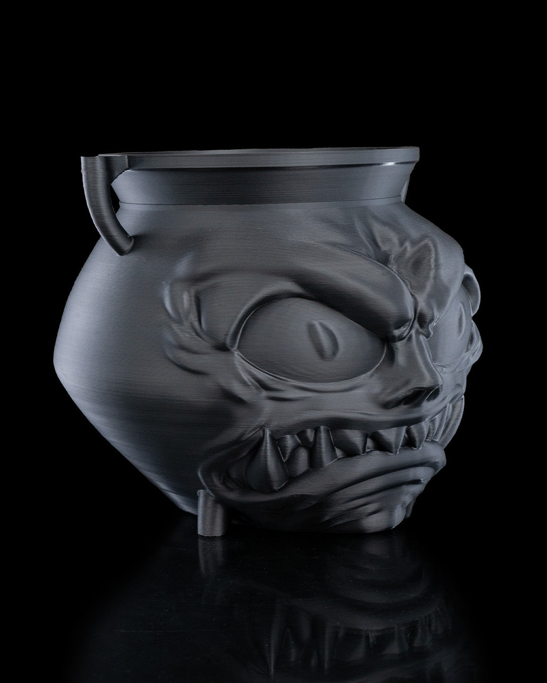 Angry Cauldron Candy Holder — halloween candy holder, view 6, 3D printed by Craft & Press