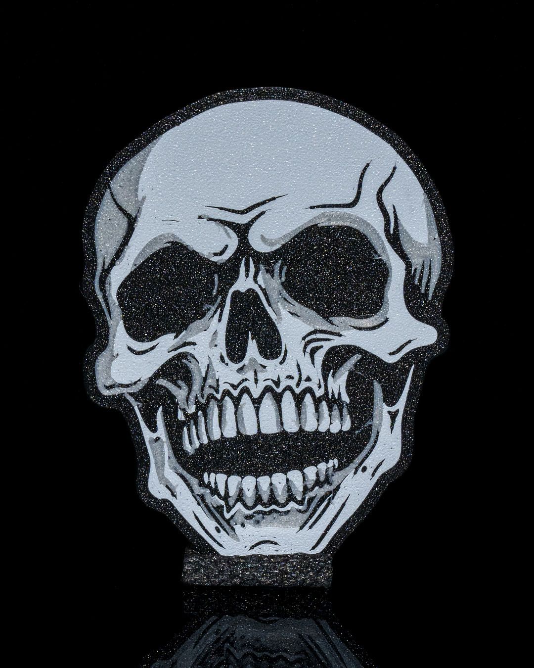 Bold Skull Coaster — halloween drinkware, view 6, 3D printed by Craft & Press