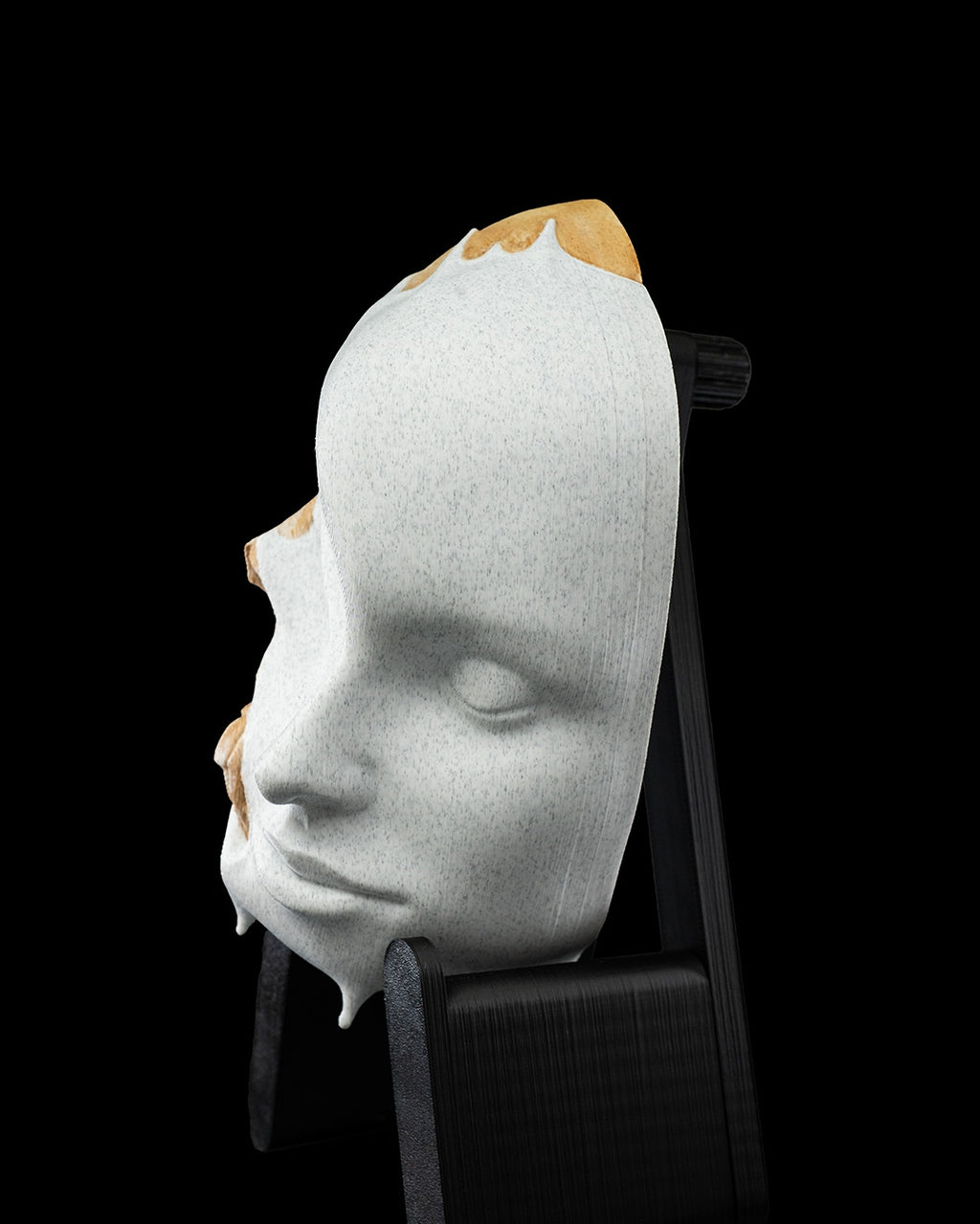 Melting Face Wall Mount — halloween wall decor, view 6, 3D printed by Craft & Press