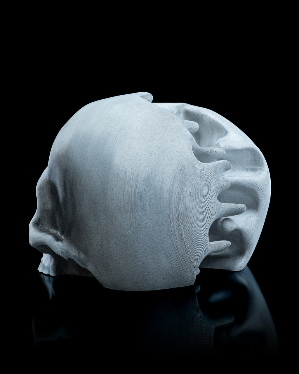 RIPped skull — halloween decor, view 6, 3D printed by Craft & Press