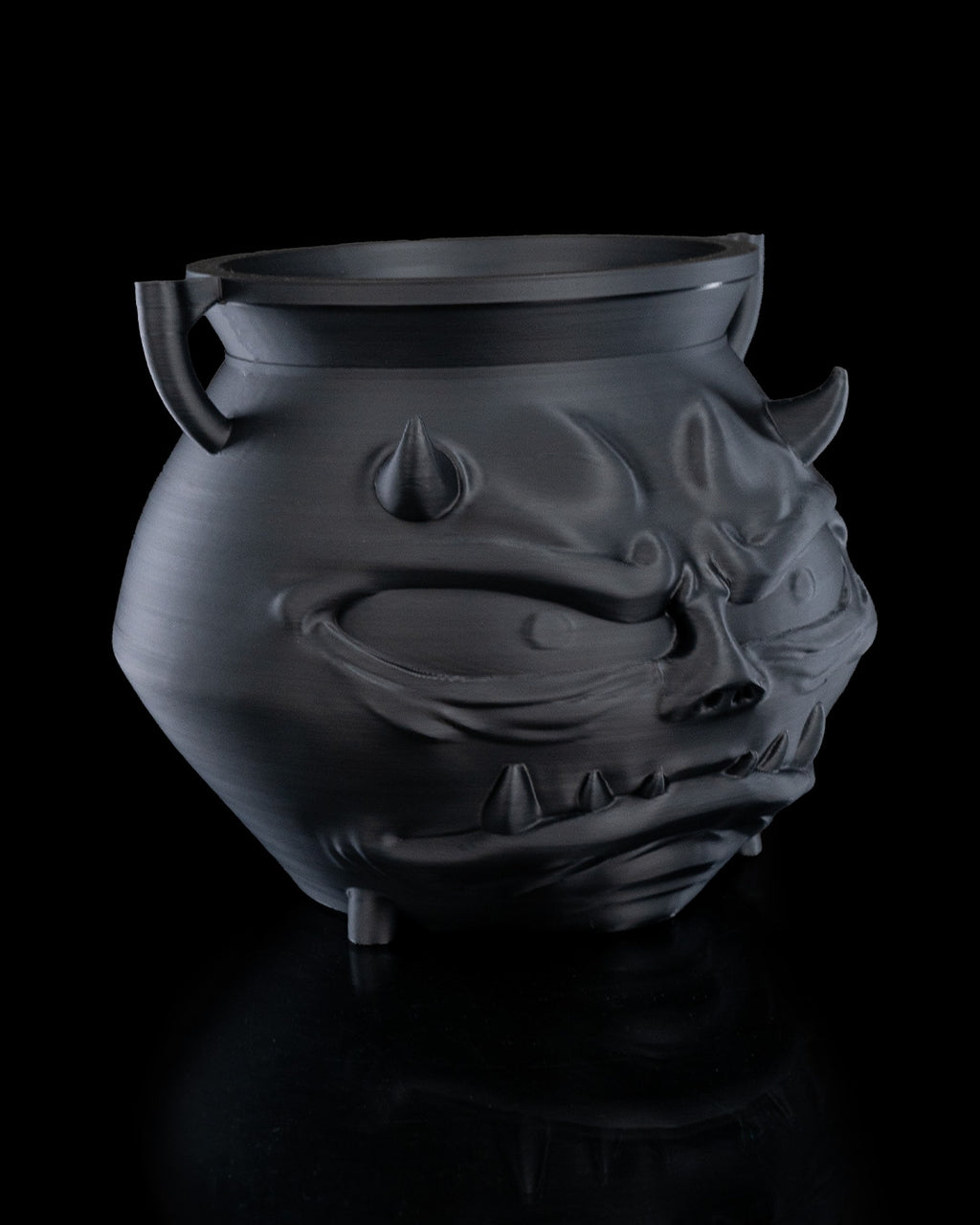 Serious Cauldron Candy Holder — halloween candy holder, view 6, 3D printed by Craft & Press