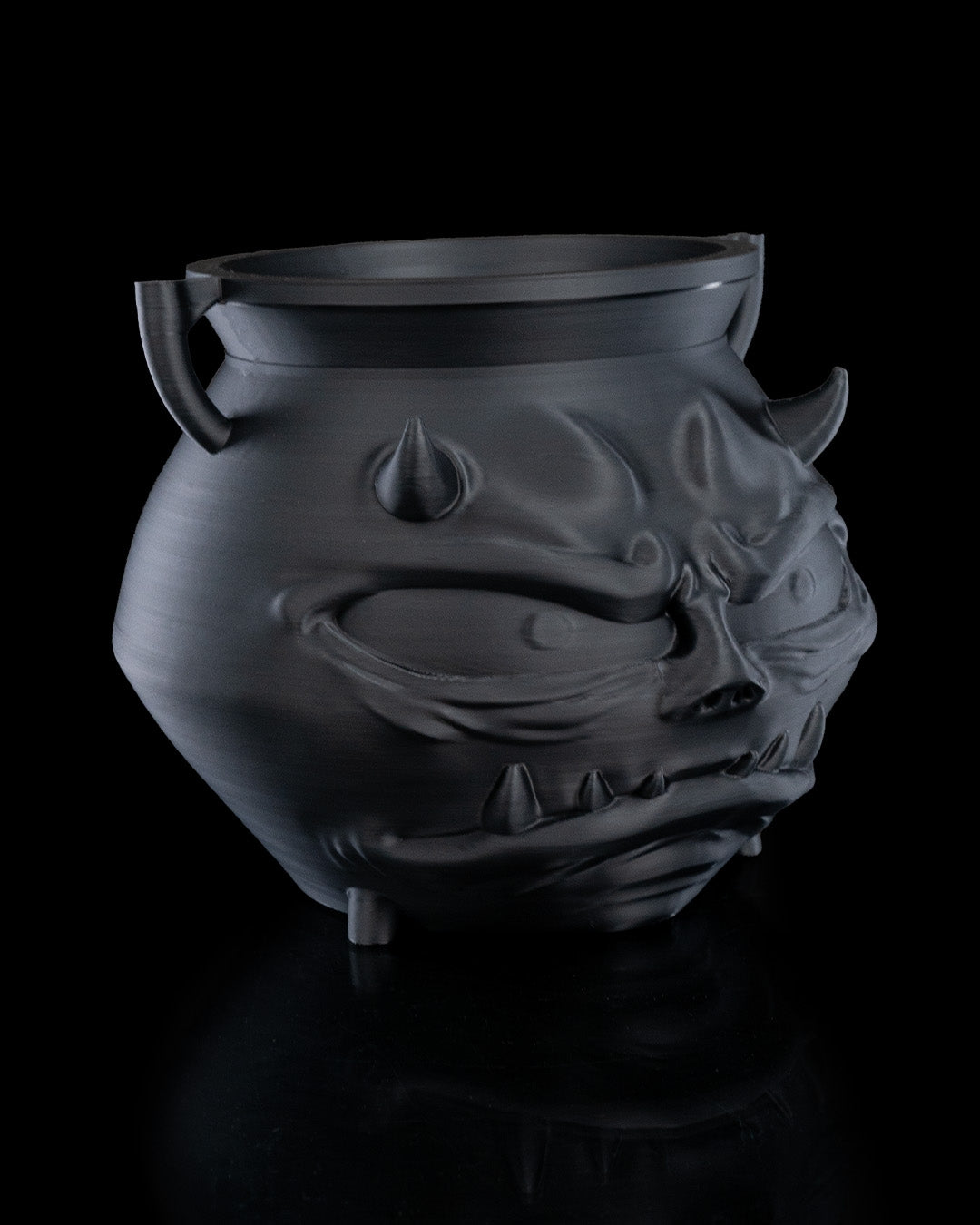 Serious Cauldron Candy Holder — halloween candy holder, view 6, 3D printed by Craft & Press