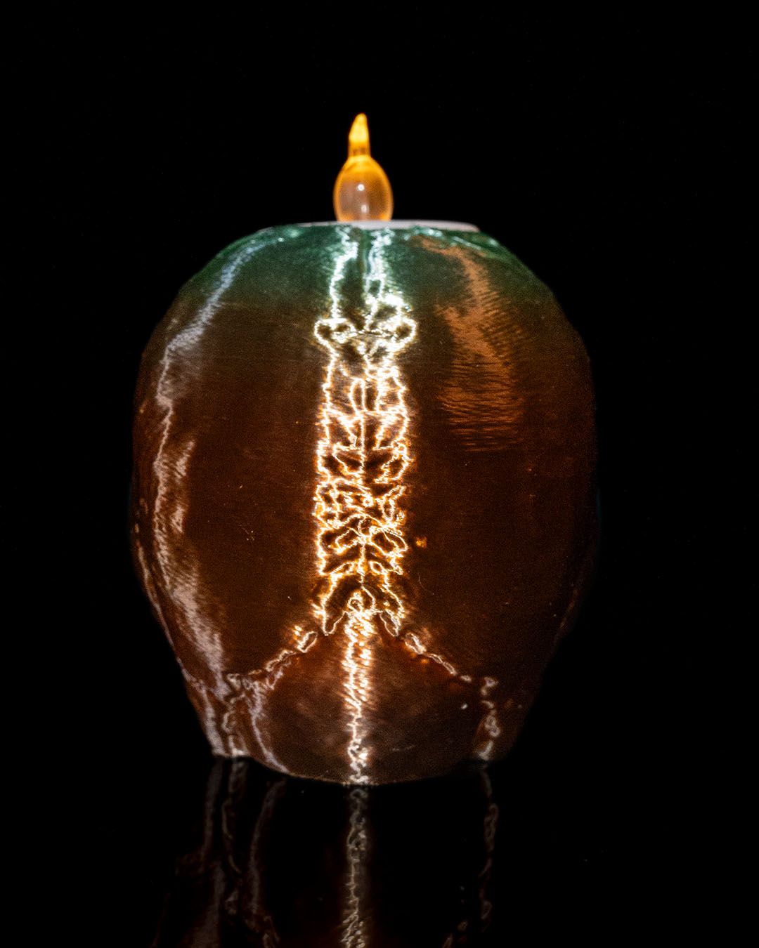 Skull Scent Candle Mold — halloween decor, view 6, 3D printed by Craft & Press