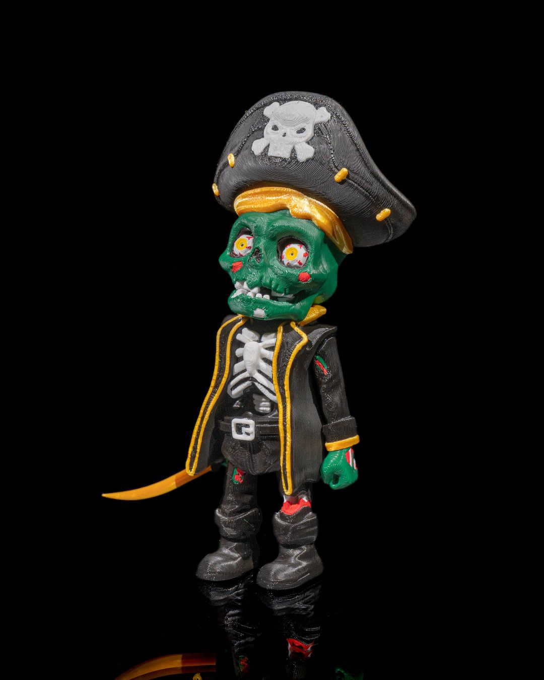 Undead Jobs - Pirate — halloween toy, view 6, 3D printed by Craft & Press