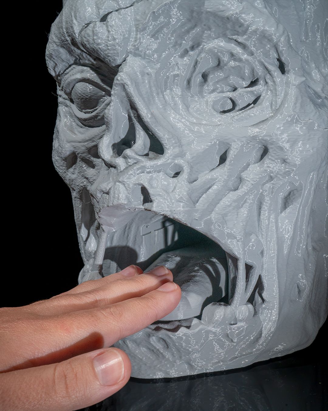 Zombie Cookie Jar — halloween candy holder, view 6, 3D printed by Craft & Press