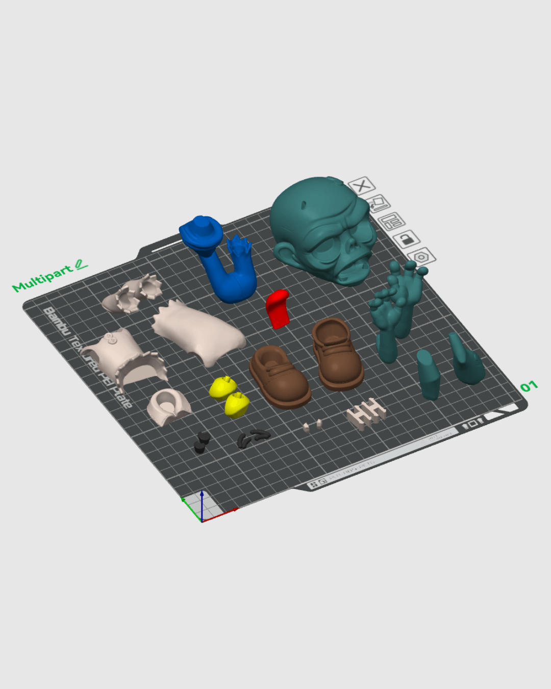 Zomblergh — halloween decor, view 6, 3D printed by Craft & Press