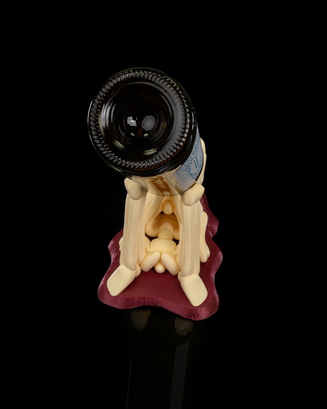 All Spine no Whine Wine Holder — halloween drinkware, view 7, 3D printed by Craft & Press