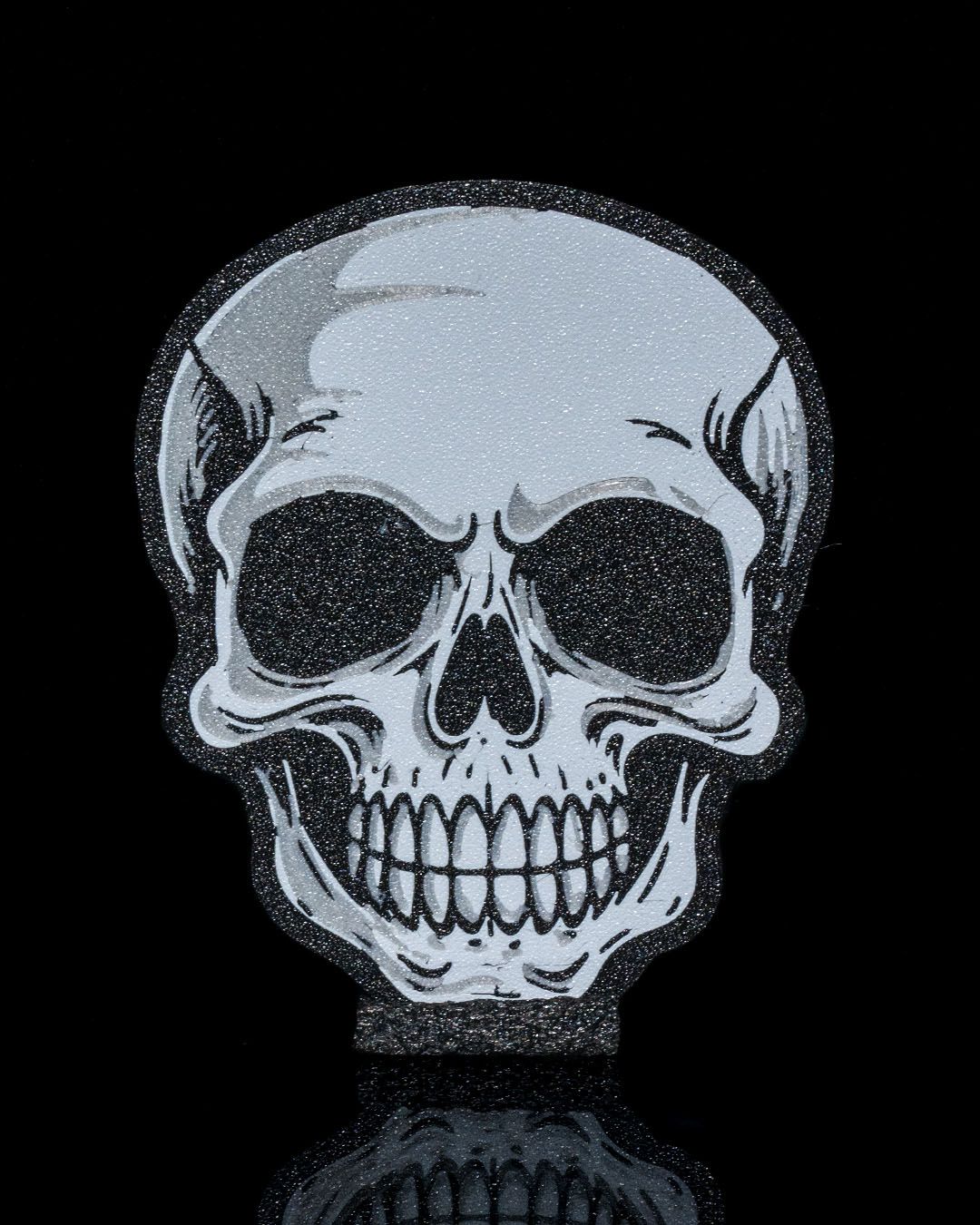 Bold Skull Coaster — halloween drinkware, view 7, 3D printed by Craft & Press