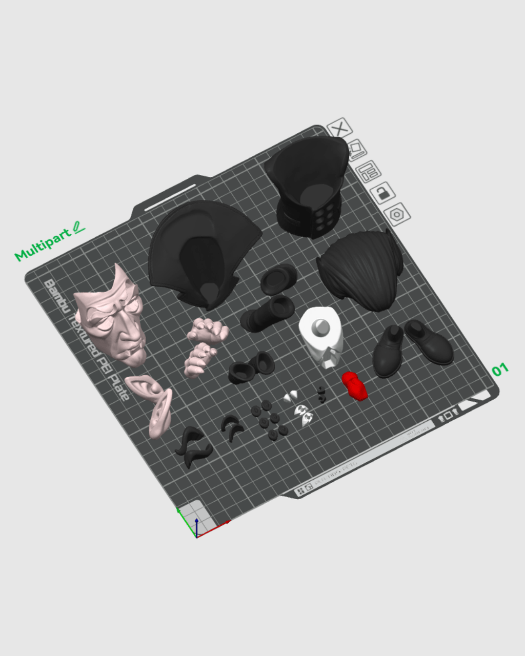 Count Vampire — halloween decor, view 7, 3D printed by Craft & Press