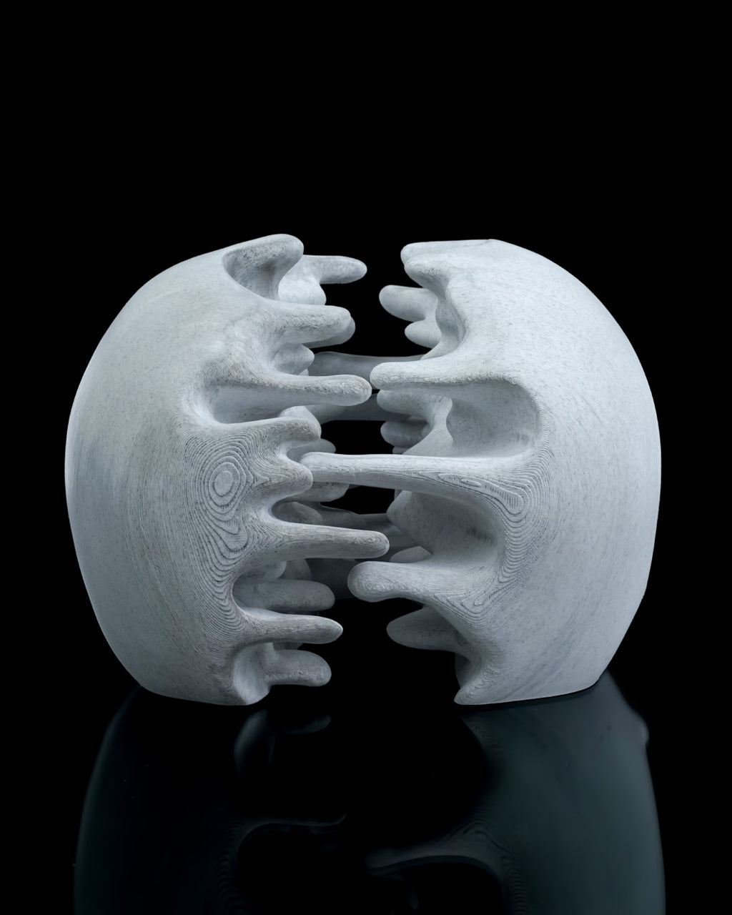 RIPped skull — halloween decor, view 7, 3D printed by Craft & Press