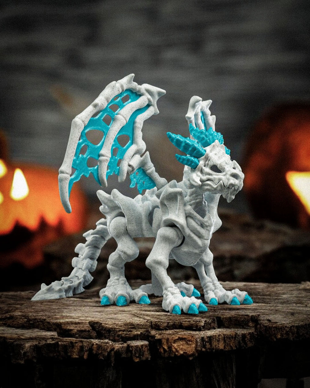 Ske-lethal dragon — halloween toy, view 7, 3D printed by Craft & Press