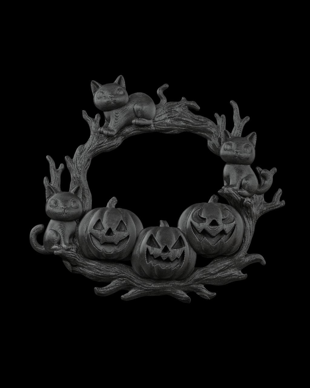 The Cozy Patch - Wreath — halloween wall decor, view 7, 3D printed by Craft & Press