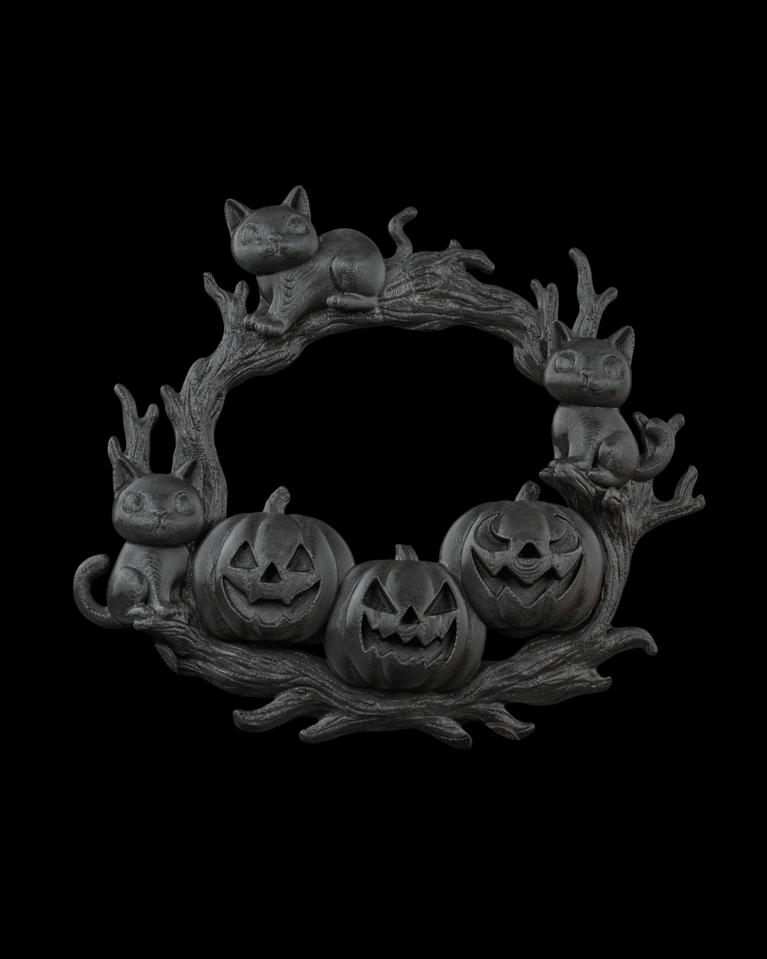 The Cozy Patch - Wreath — halloween wall decor, view 7, 3D printed by Craft & Press