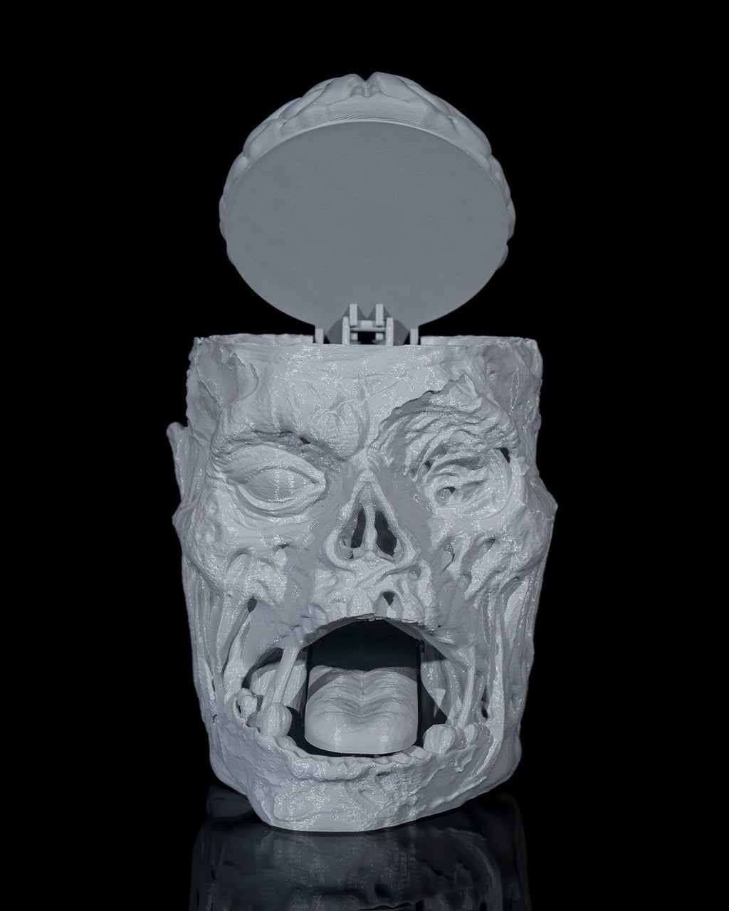 Zombie Cookie Jar — halloween candy holder, view 7, 3D printed by Craft & Press