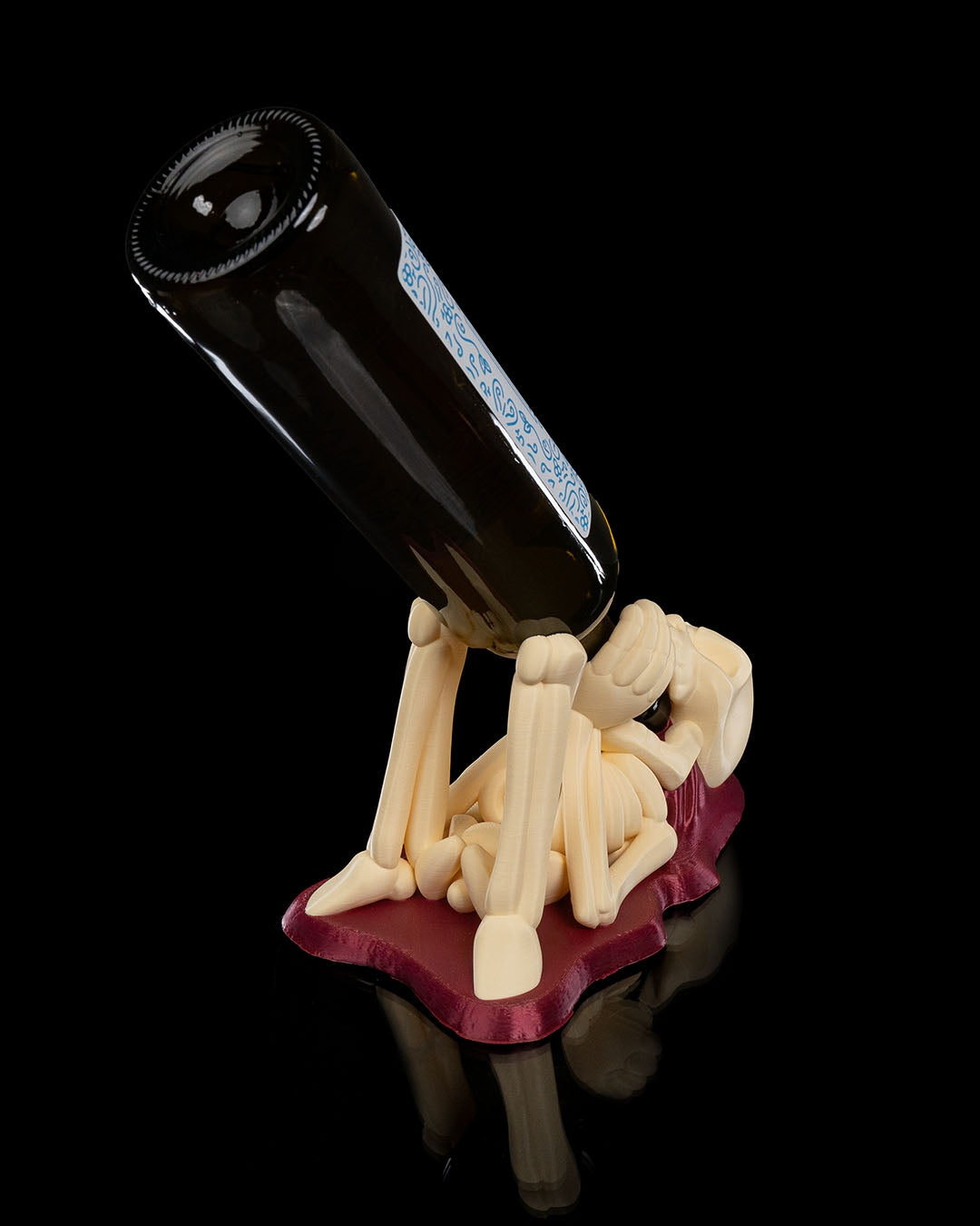 All Spine no Whine Wine Holder — halloween drinkware, view 8, 3D printed by Craft & Press