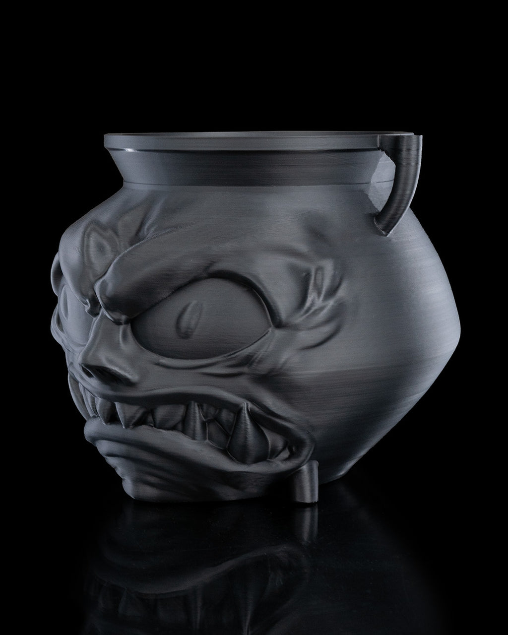 Angry Cauldron Candy Holder — halloween candy holder, view 8, 3D printed by Craft & Press