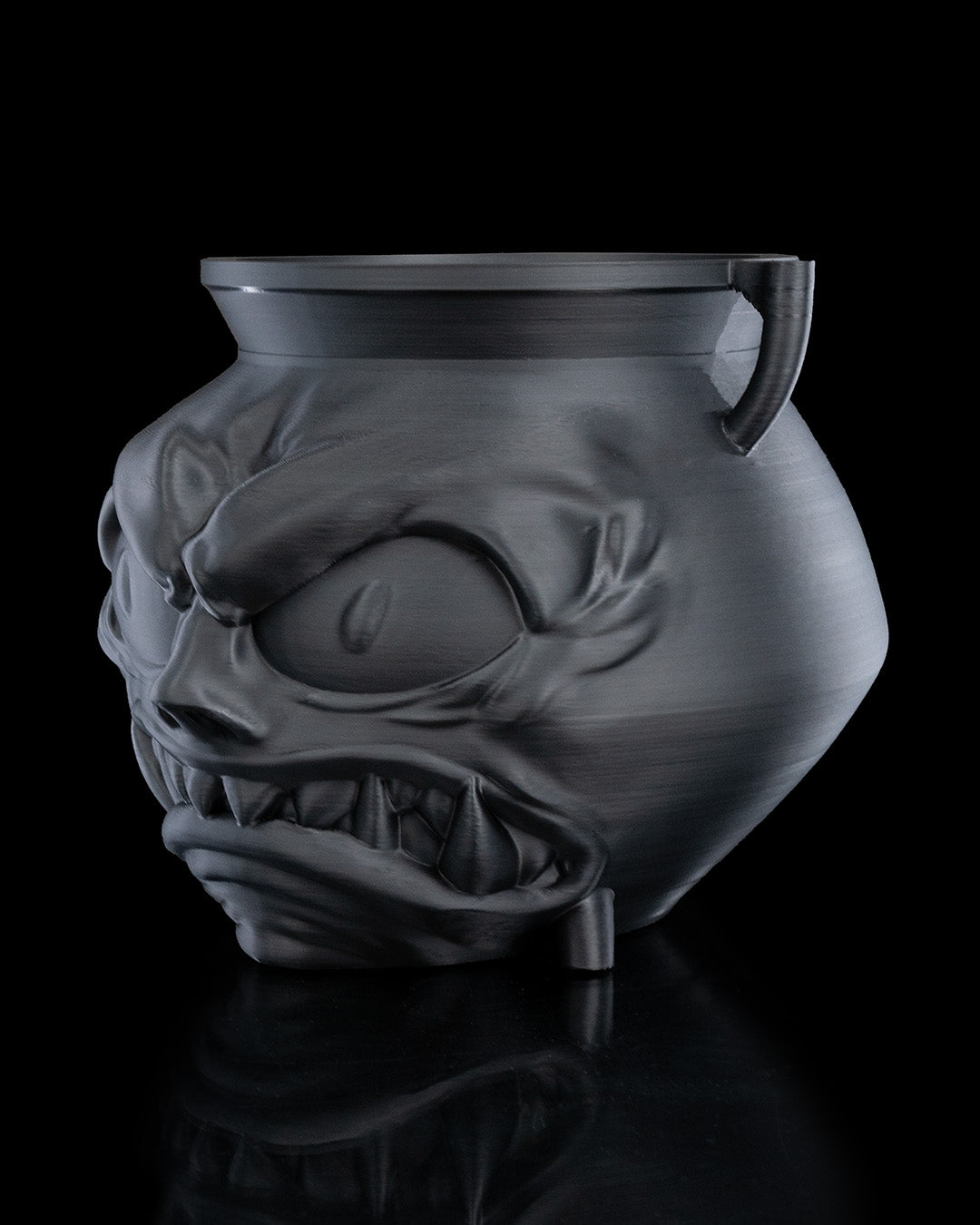 Angry Cauldron Candy Holder — halloween candy holder, view 8, 3D printed by Craft & Press