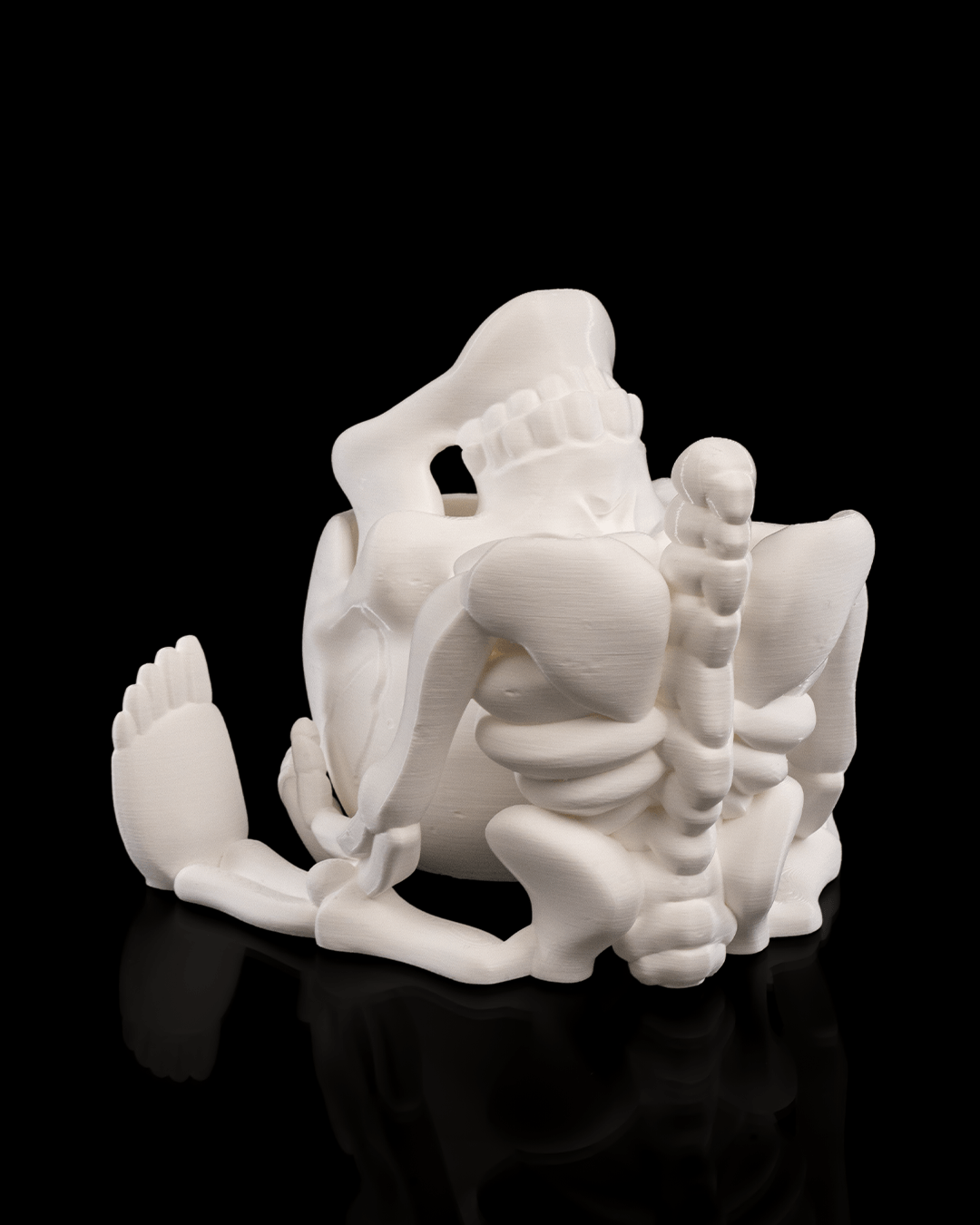 Crani-yum Candy Holder — halloween candy holder, view 8, 3D printed by Craft & Press