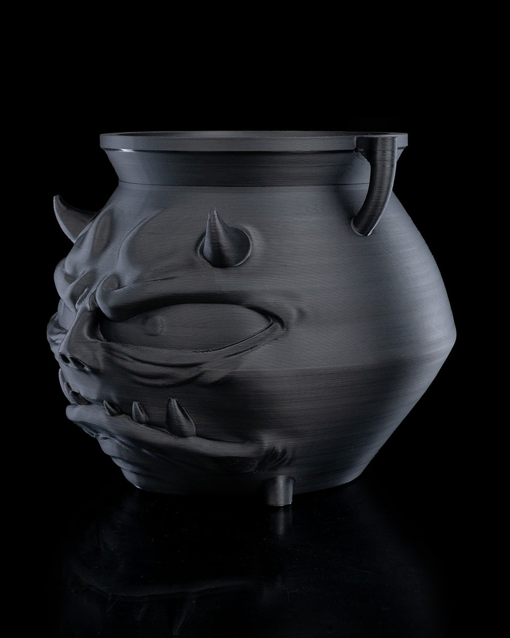 Serious Cauldron Candy Holder — halloween candy holder, view 8, 3D printed by Craft & Press