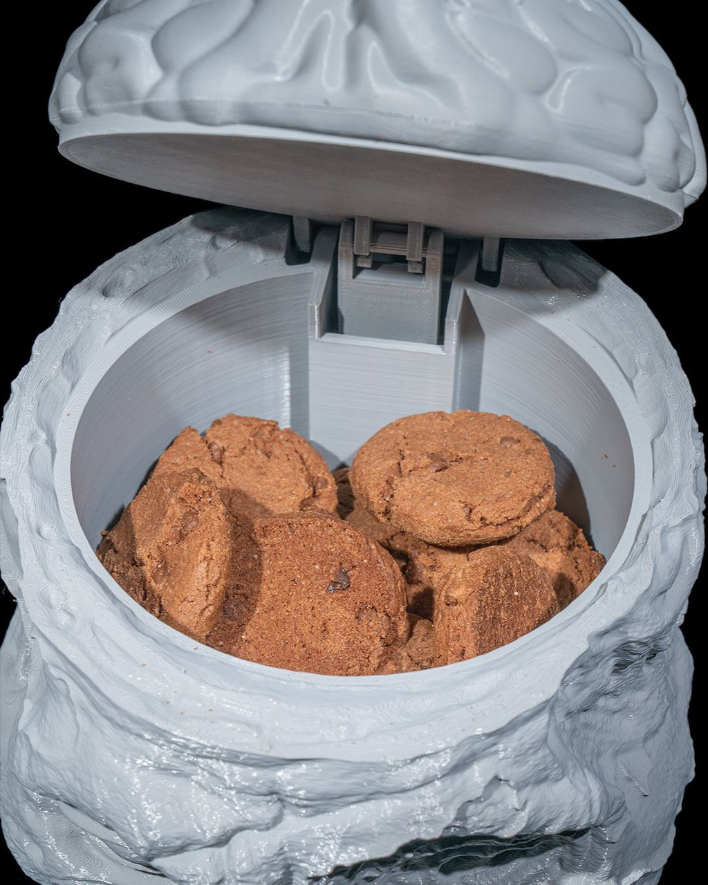 Zombie Cookie Jar — halloween candy holder, view 8, 3D printed by Craft & Press
