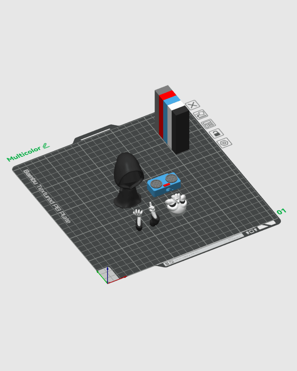 Groove Reaper — halloween toy, view 9, 3D printed by Craft & Press