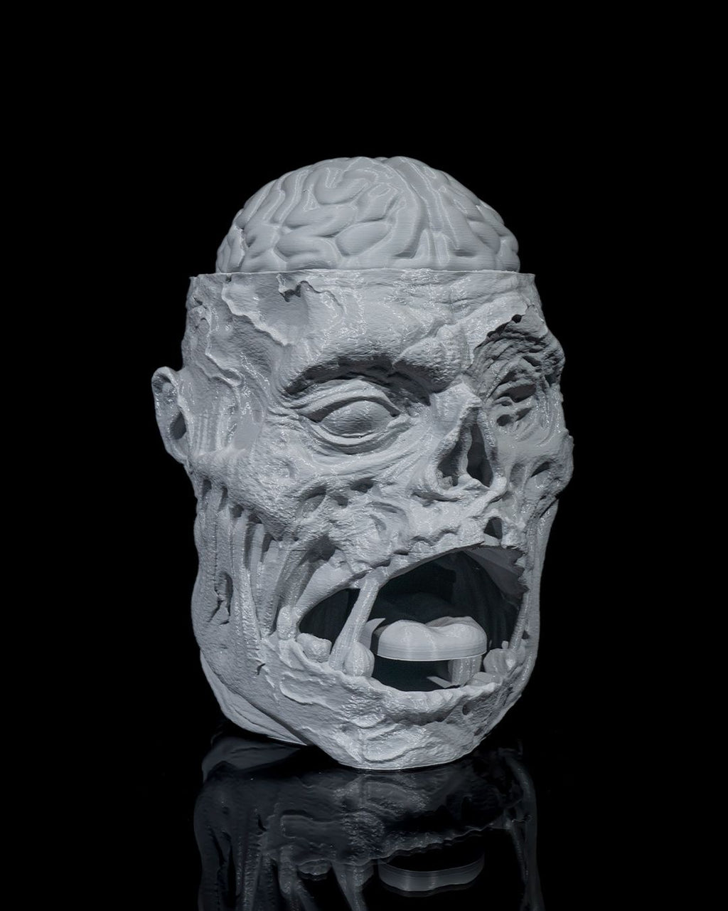 Zombie Cookie Jar — halloween candy holder, view 9, 3D printed by Craft & Press