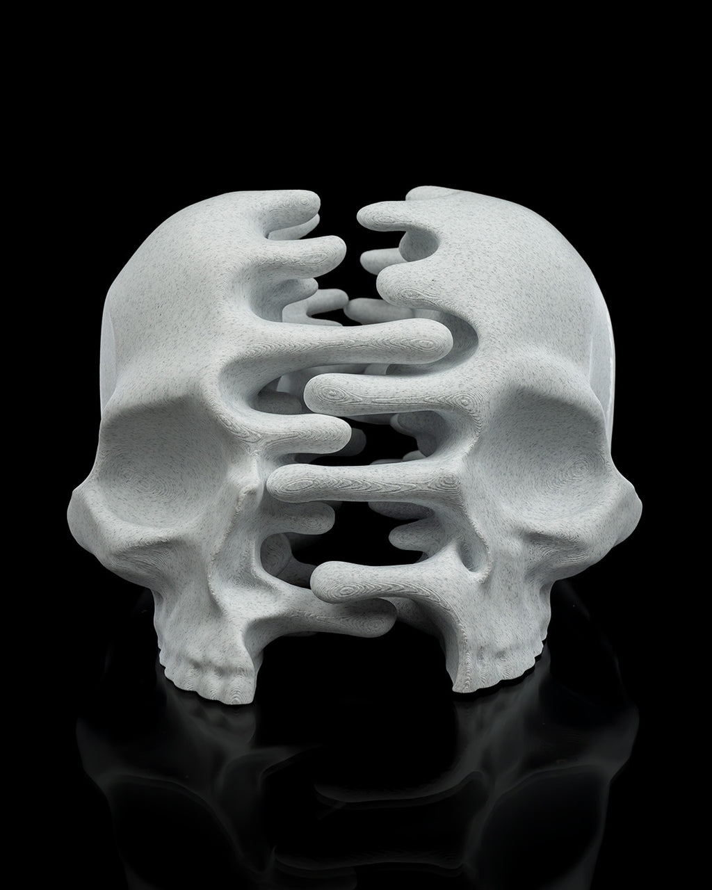 RIPped skull — halloween decor, view 10, 3D printed by Craft & Press