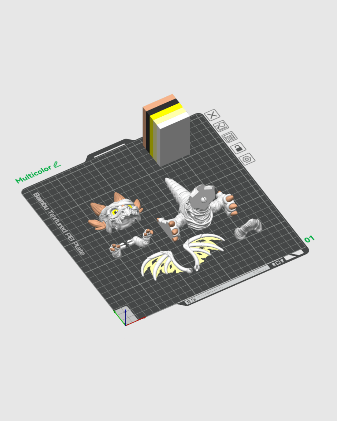 The Wrapped — halloween toy, view 10, 3D printed by Craft & Press