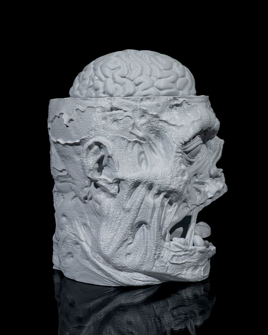 Zombie Cookie Jar — halloween candy holder, view 10, 3D printed by Craft & Press