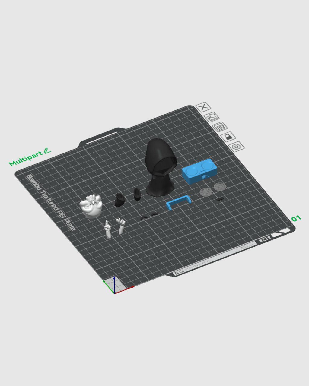 Groove Reaper — halloween toy, view 11, 3D printed by Craft & Press