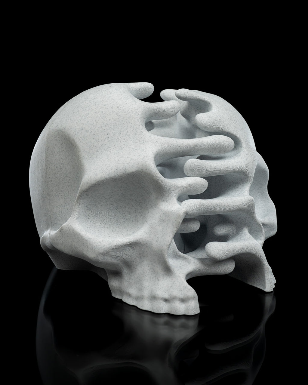 RIPped skull — halloween decor, view 11, 3D printed by Craft & Press