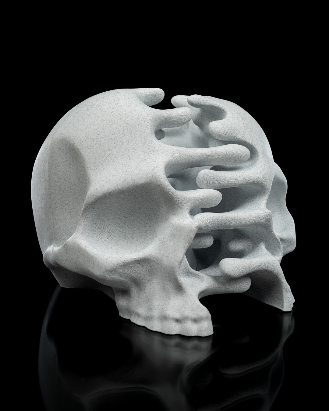 RIPped skull — halloween decor, view 11, 3D printed by Craft & Press