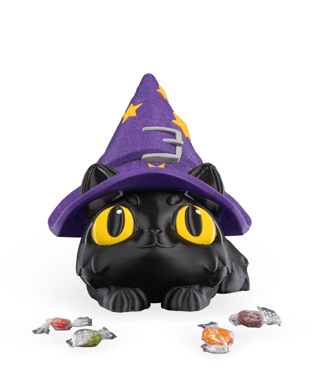 Witch Kitty Candy Holder — halloween candy holder, view 11, 3D printed by Craft & Press