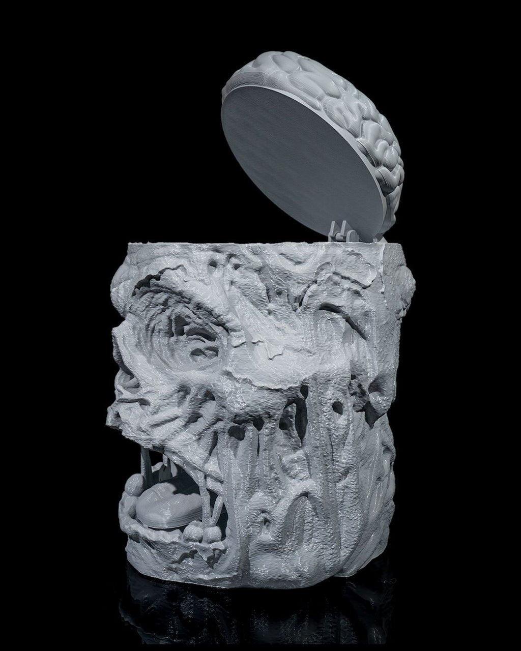 Zombie Cookie Jar — halloween candy holder, view 11, 3D printed by Craft & Press