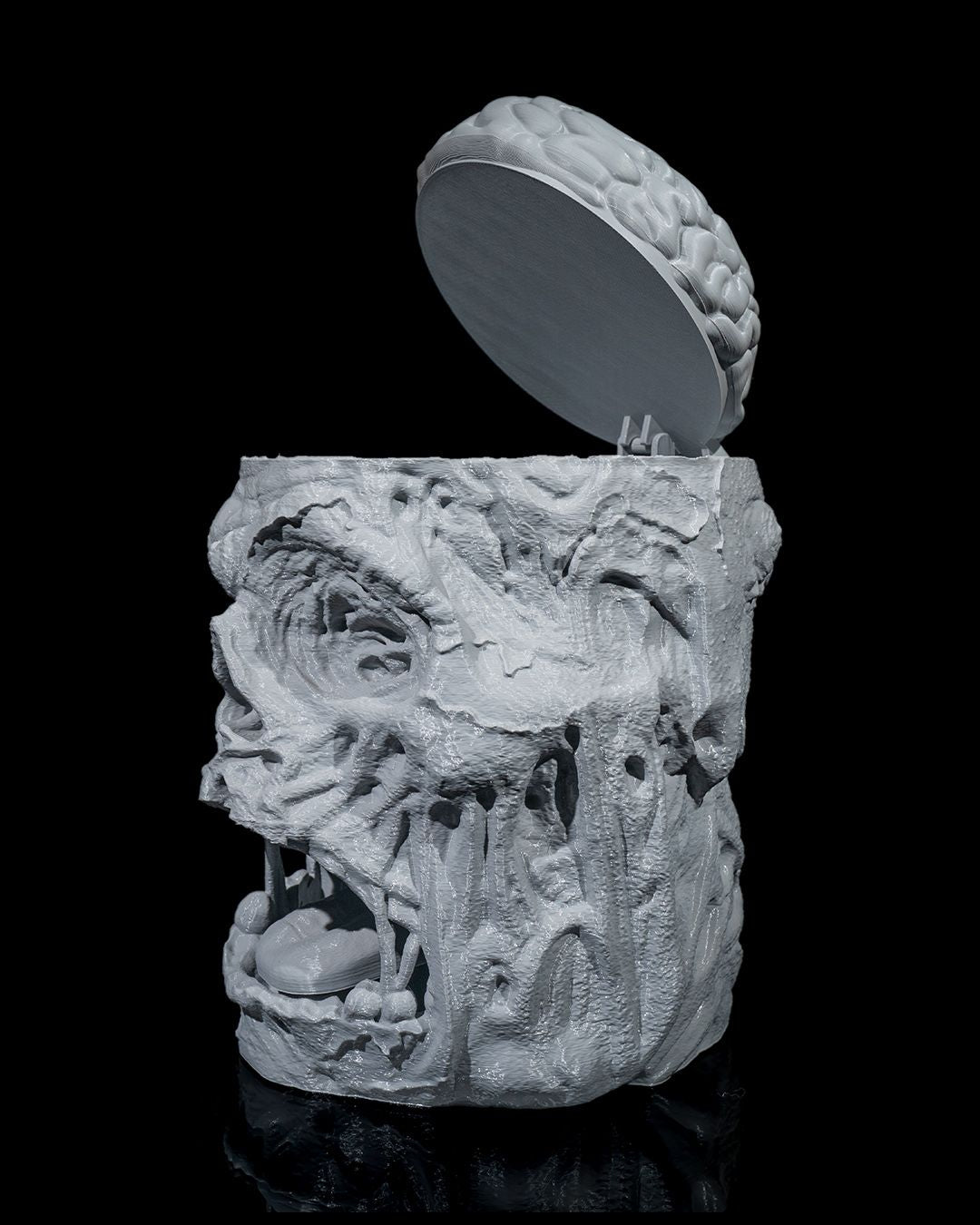 Zombie Cookie Jar — halloween candy holder, view 11, 3D printed by Craft & Press
