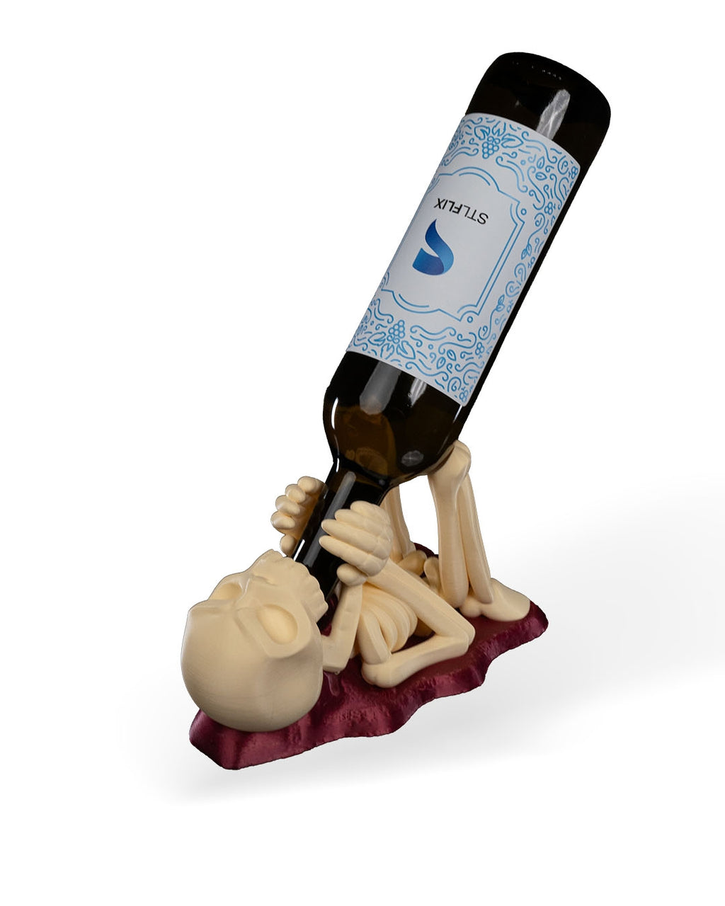 All Spine no Whine Wine Holder — halloween drinkware, view 12, 3D printed by Craft & Press