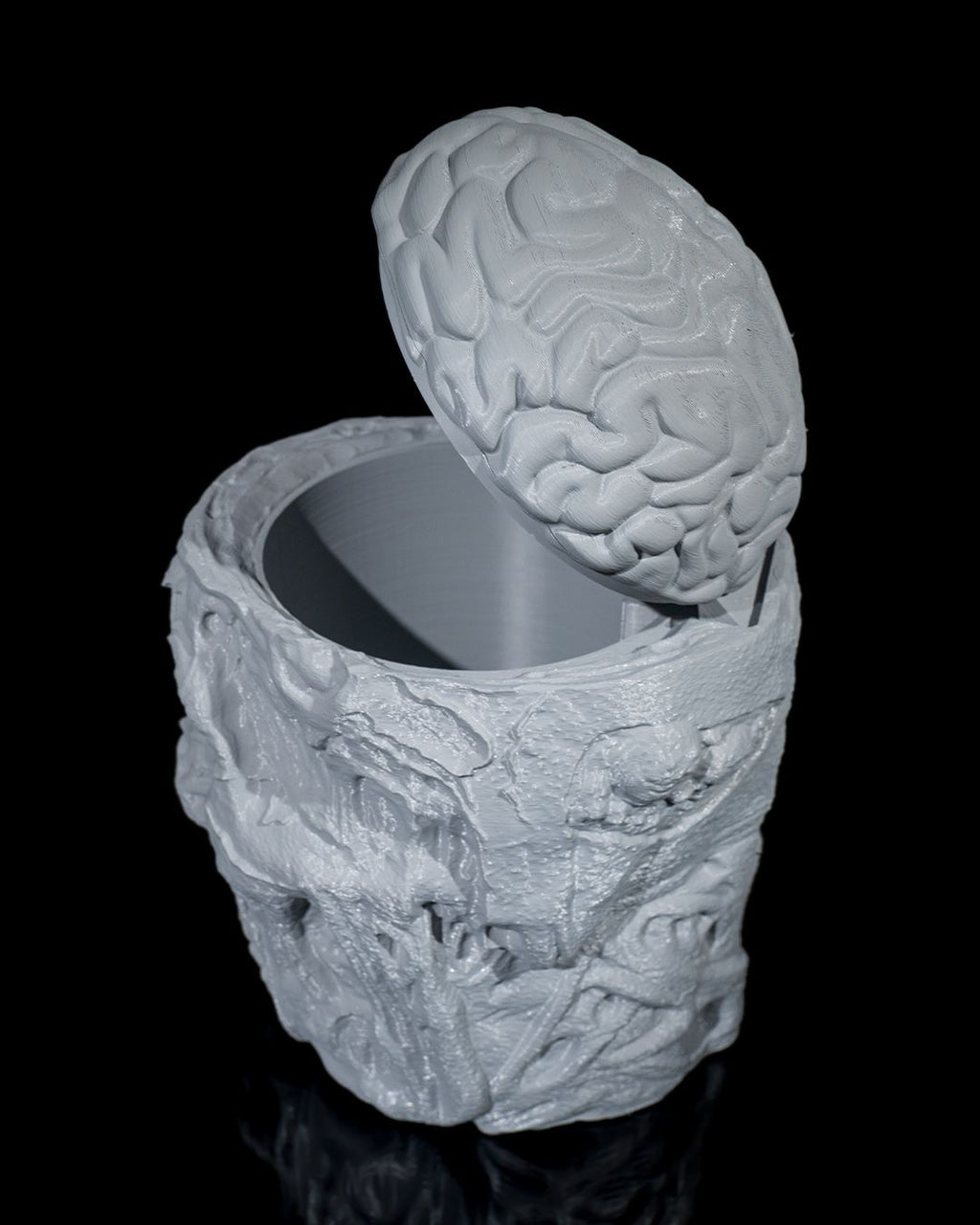 Zombie Cookie Jar — halloween candy holder, view 12, 3D printed by Craft & Press