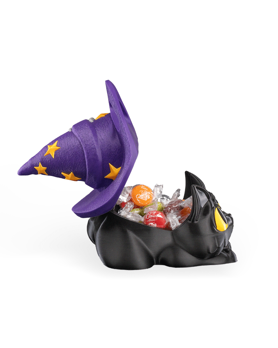Witch Kitty Candy Holder — halloween candy holder, view 13, 3D printed by Craft & Press