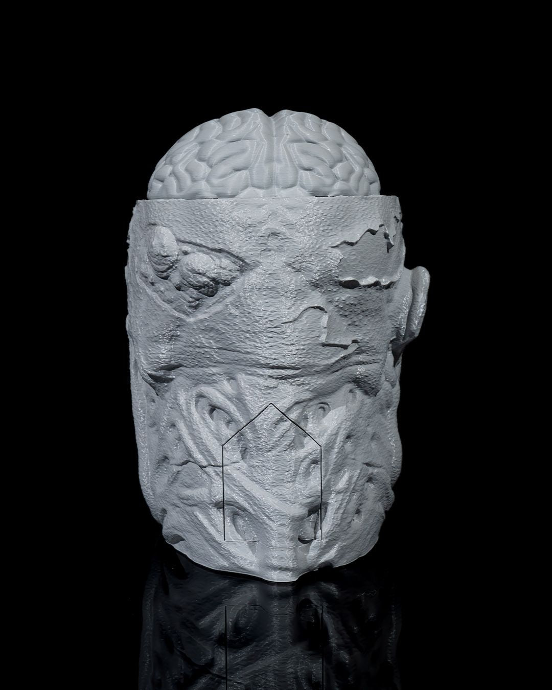 Zombie Cookie Jar — halloween candy holder, view 13, 3D printed by Craft & Press