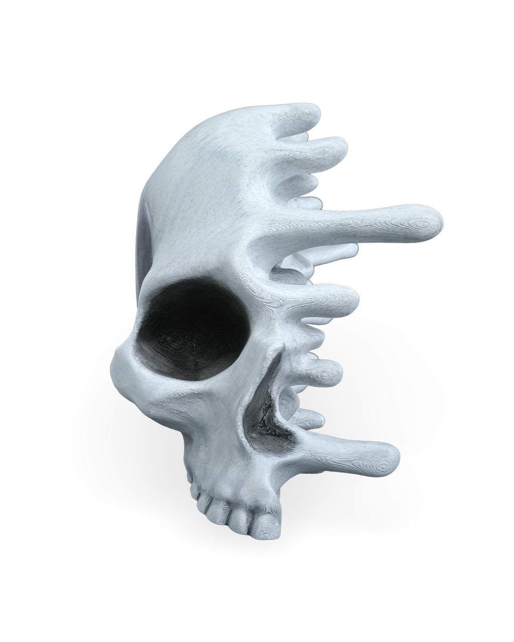 RIPped skull — halloween decor, view 18, 3D printed by Craft & Press