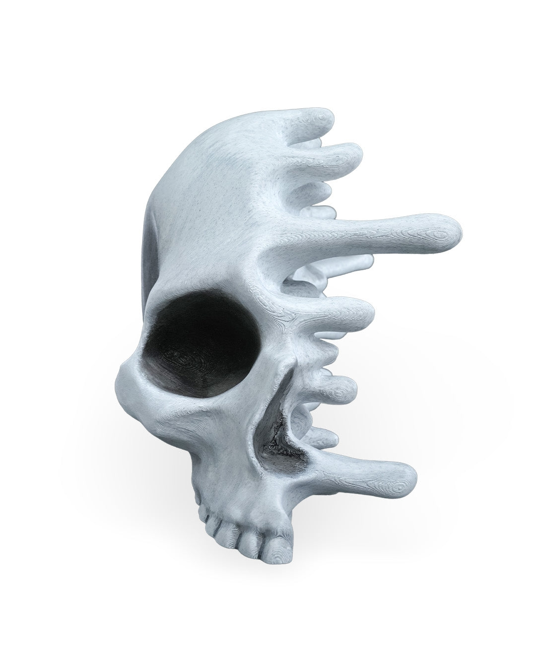 RIPped skull — halloween decor, view 18, 3D printed by Craft & Press