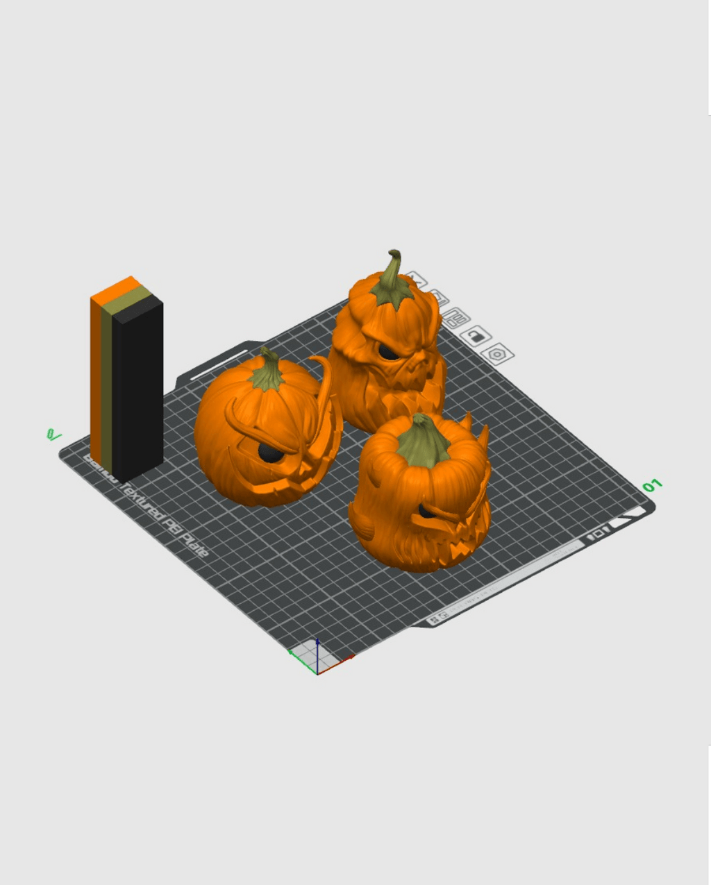 Pumpgrin Trio — halloween decor, view 20, 3D printed by Craft & Press