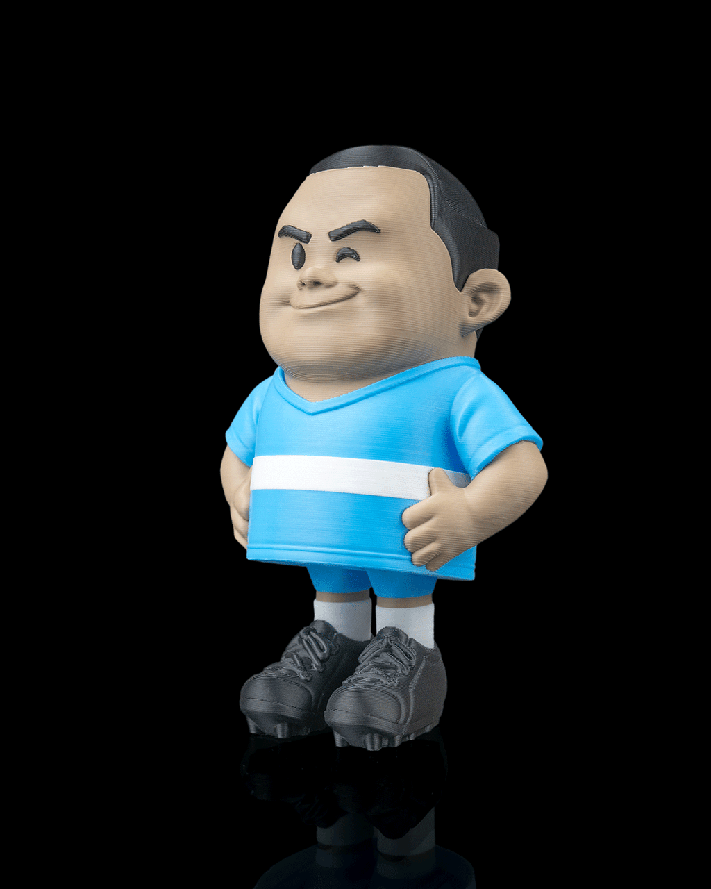 Attacking Midfielder — 3D printed soccer gift, on a desk