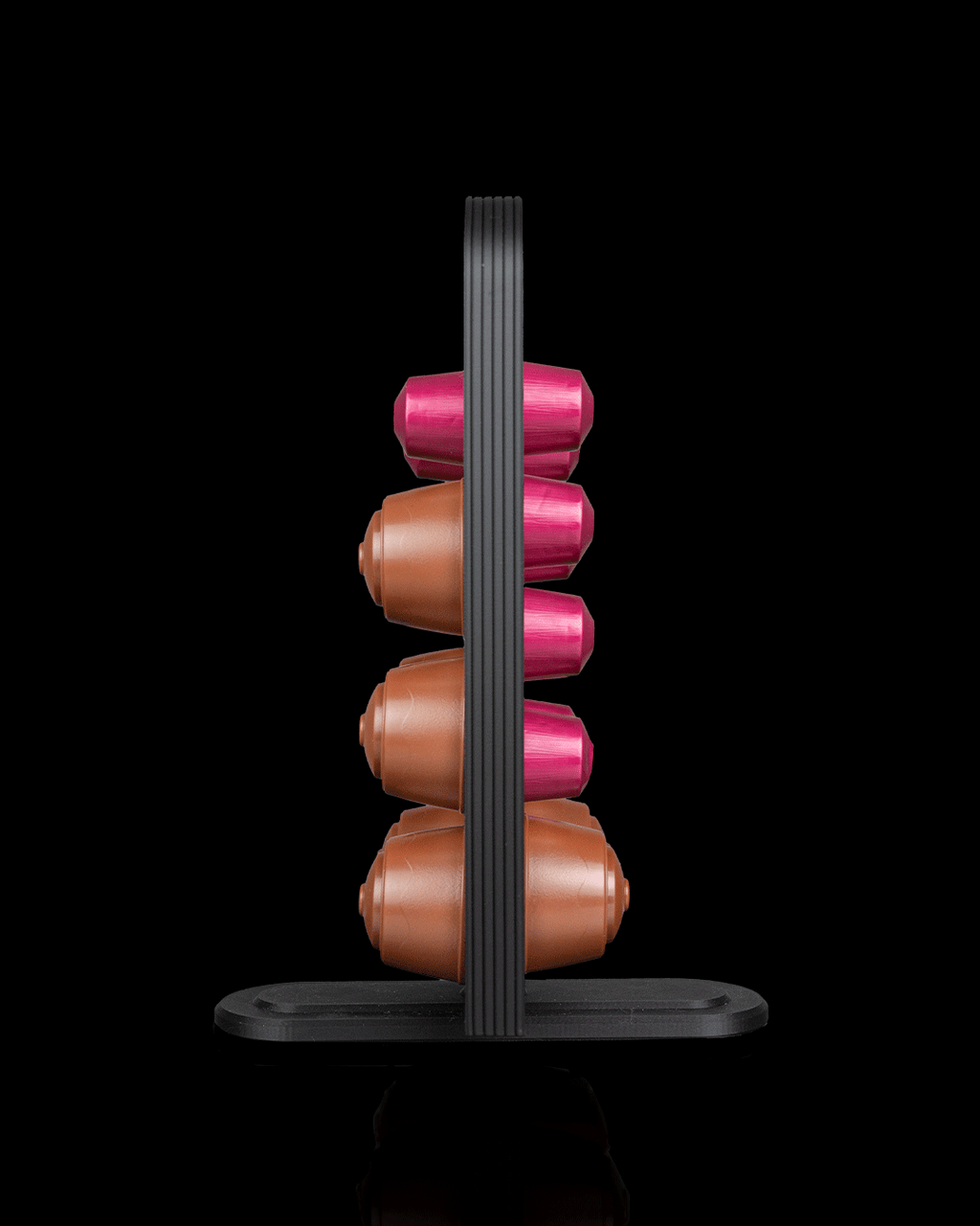 Brew Spin Pod Dispenser — 3D printed coffee pod holder, with color options