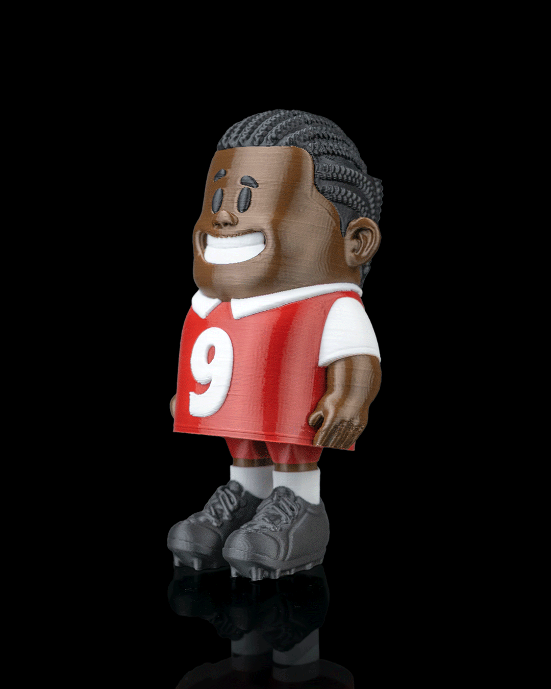 Center Forward — 3D printed soccer gift, shown in use