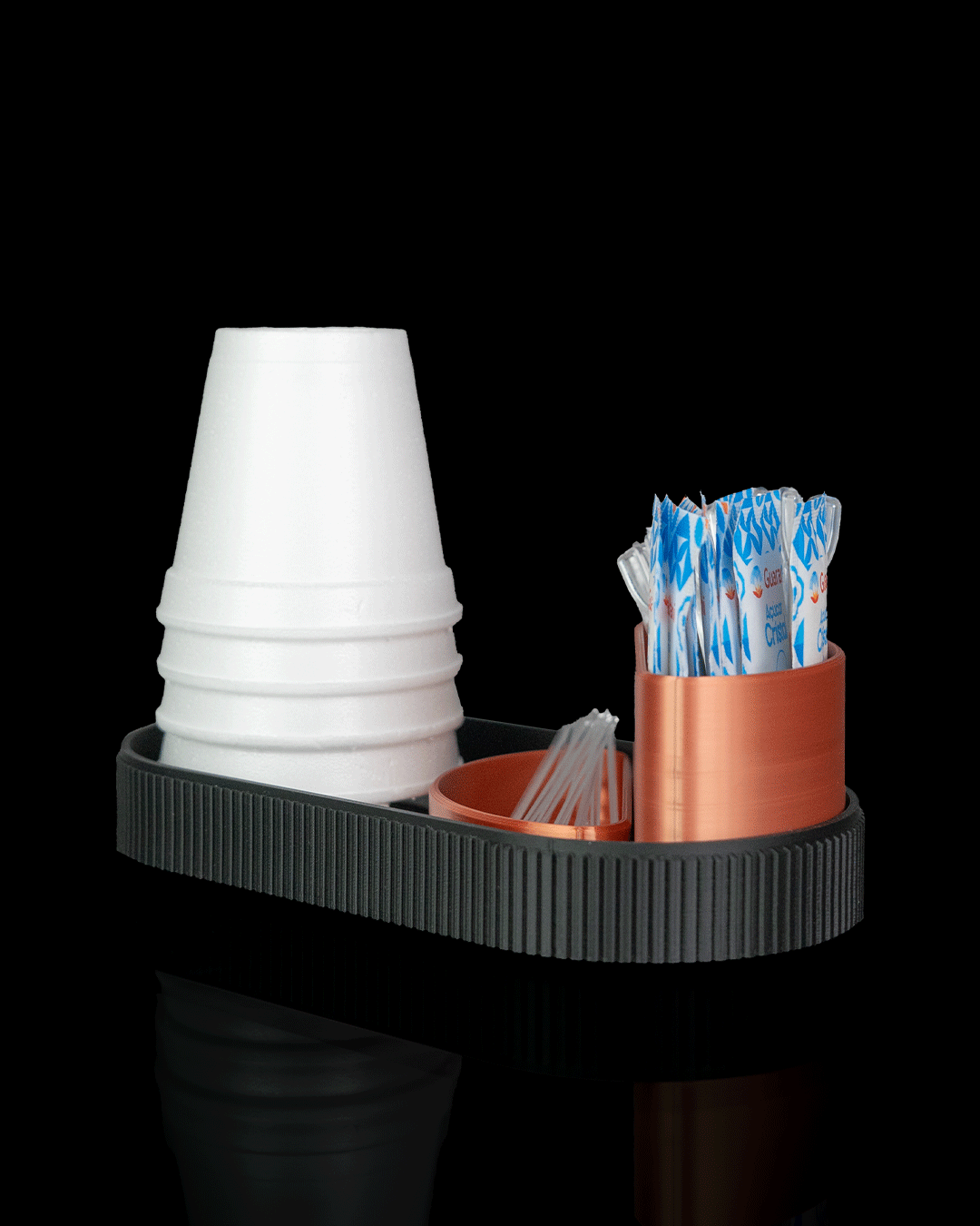 Coffee Bar Tray — 3D printed coffee pod holder, side profile