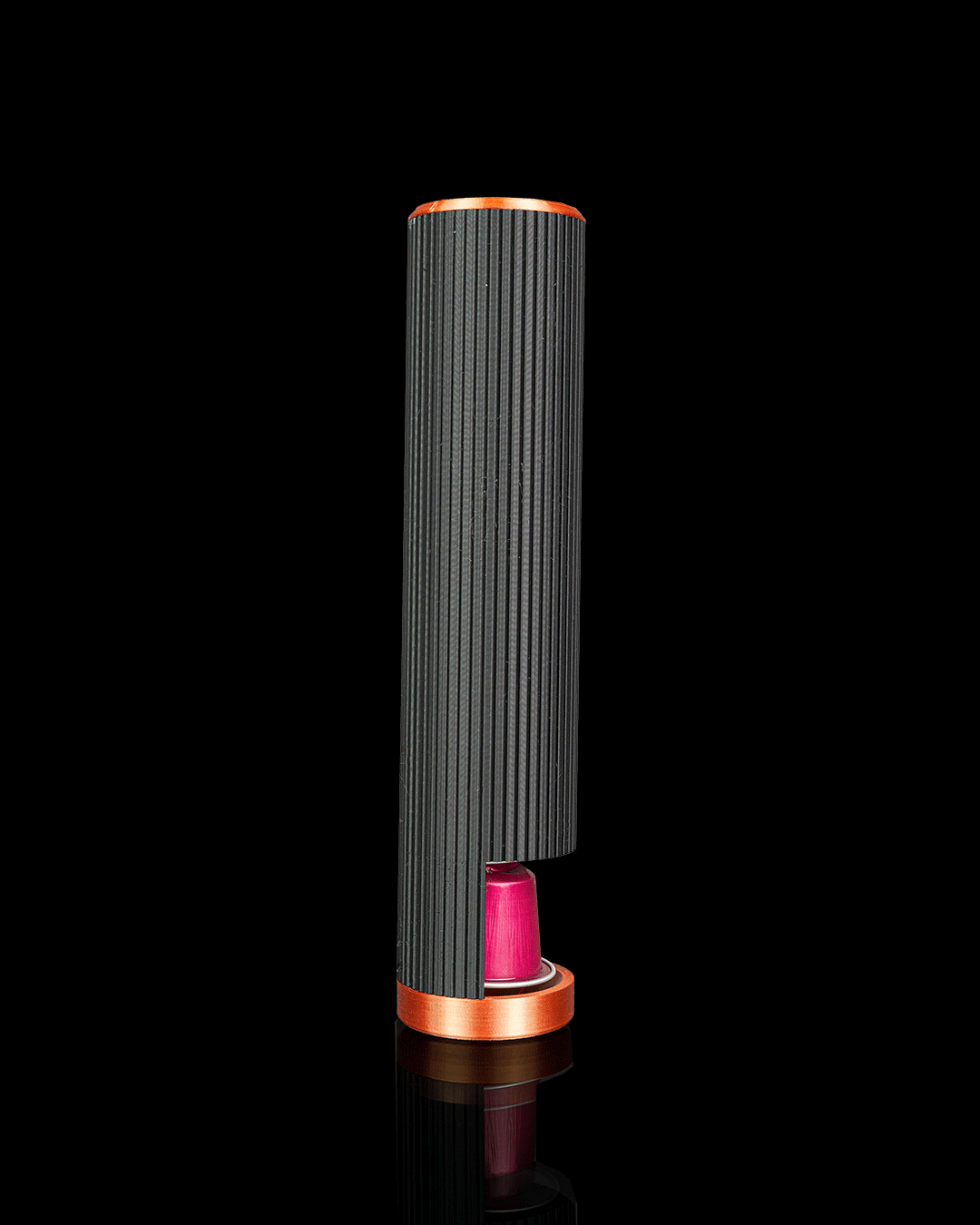 Coffee Tower Pod Dispenser — 3D printed coffee pod holder, detail view