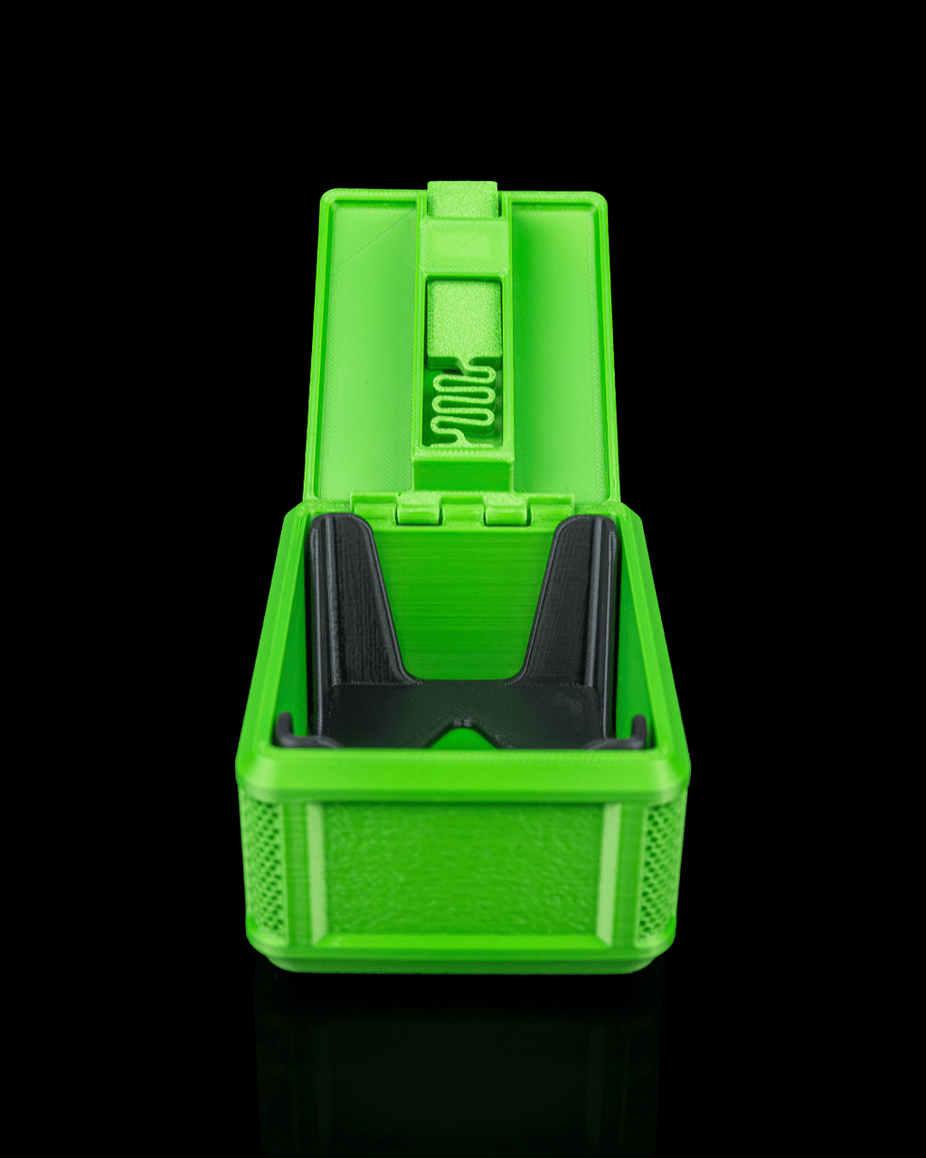 Collectors Pitch Sticker Box — 3D printed soccer gift, size reference