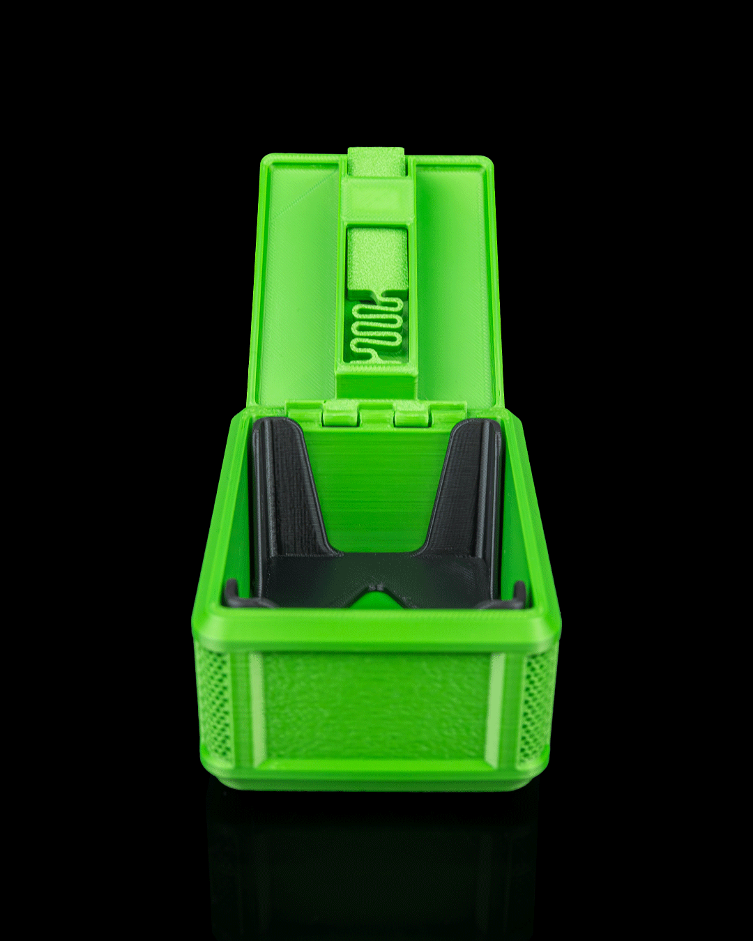 Collectors Pitch Sticker Box — 3D printed soccer gift, size reference